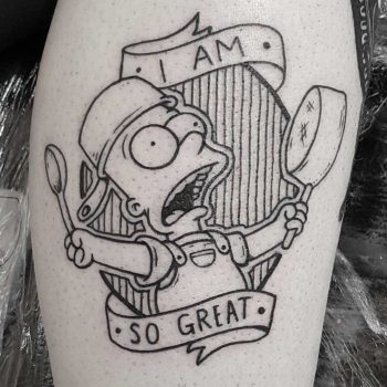 I am so great meme tattoo by tattooist Mr.Heggie