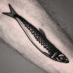 Little sardine inked by tattooist MAIC