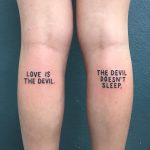 Love is the devil by @themagicrosa