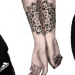 Matching brother mandalas by tattooist NEENO