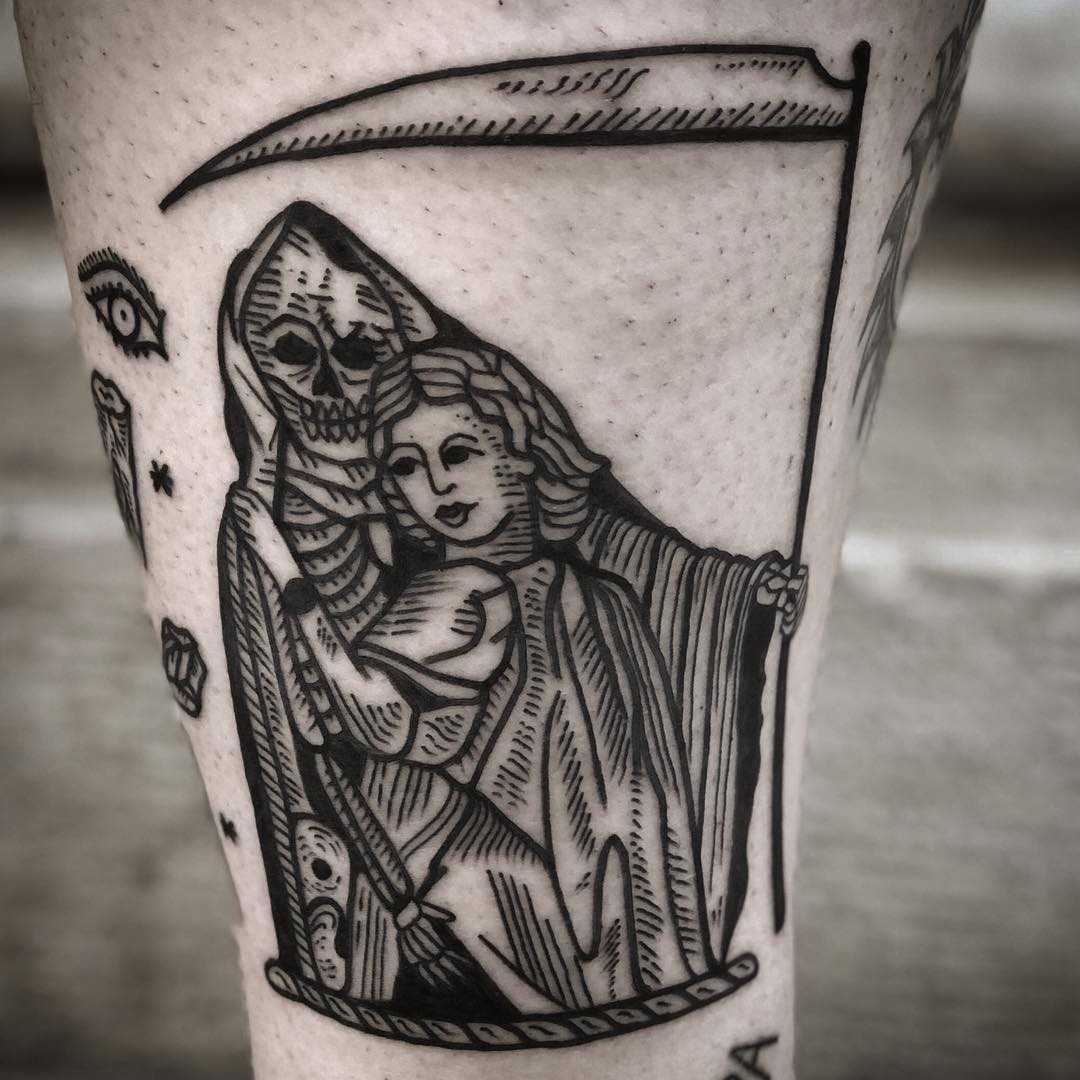 Medieval Grim Reaper by tattooist MAIC
