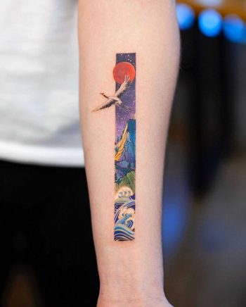 Mini frame illustration by tattooist Franky