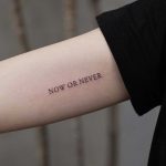 Now or never by tattooist Franky