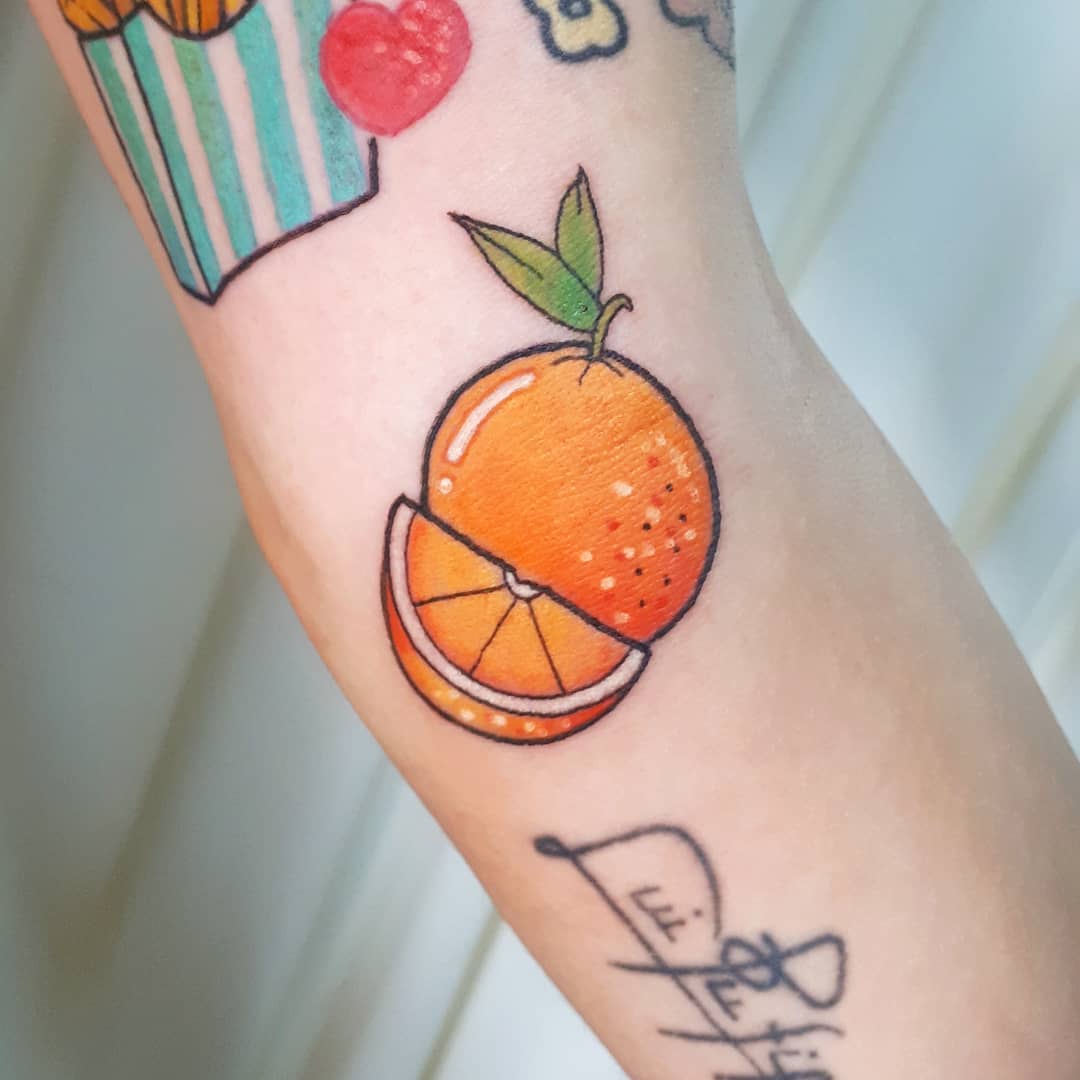 Orange by @silly_girl_tatts