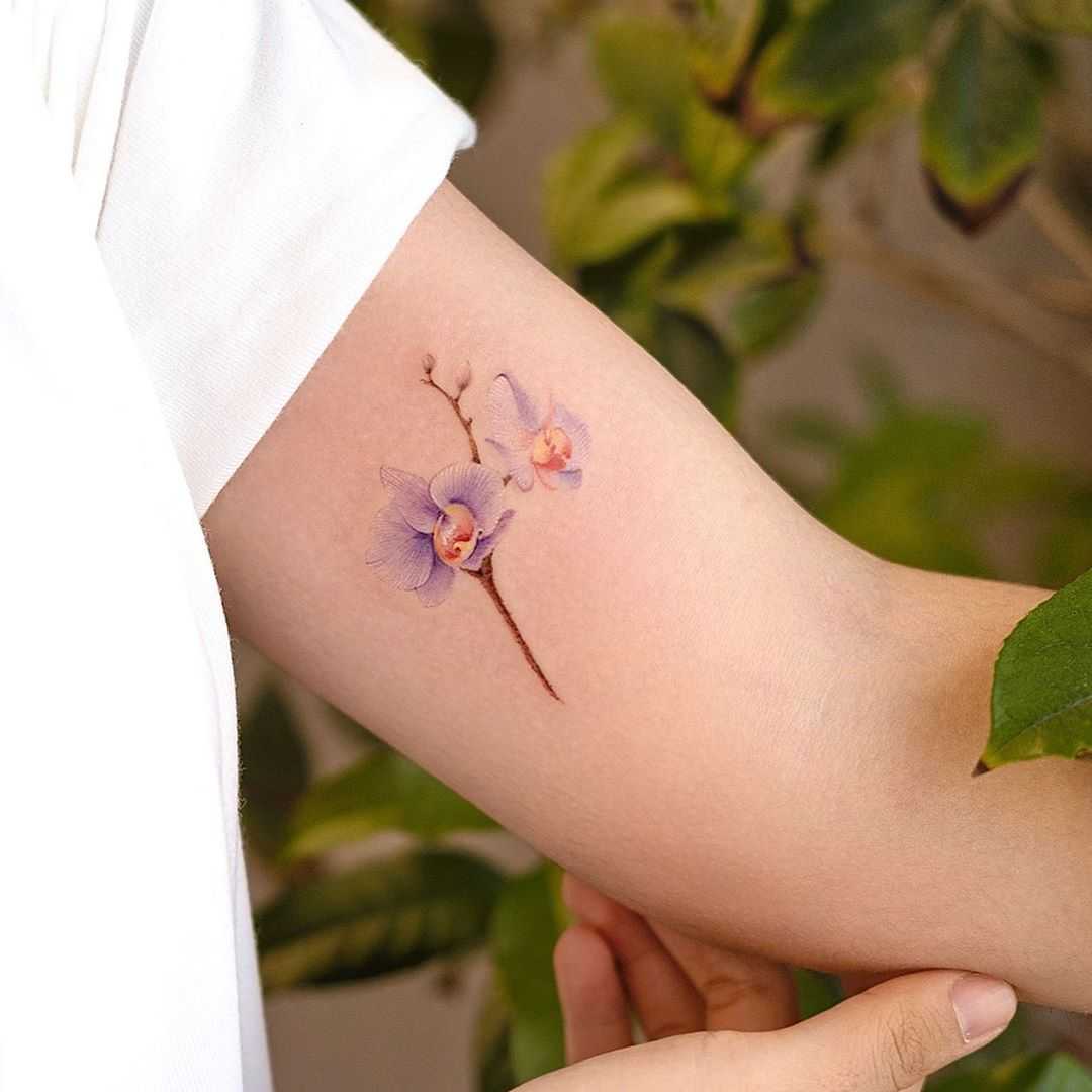 Orchid by tattooist Franky 