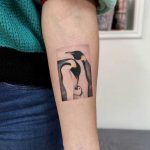 Penguin family by tattooist Fury Art