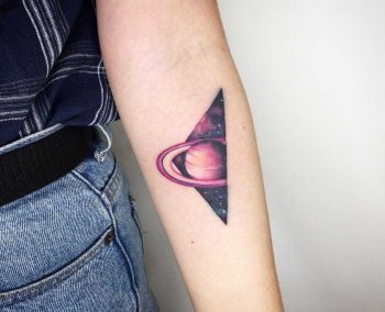 Pink Saturn by Choco Chiang