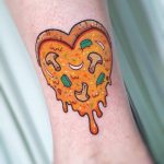 Pizza lover by @silly_girl_tatts
