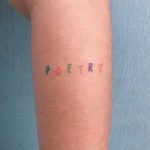 Poetry tattoo by Yaroslav Putyata