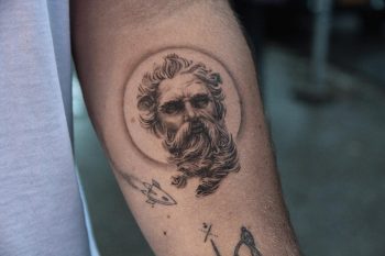 Poseidon tattoo by @ghinkos