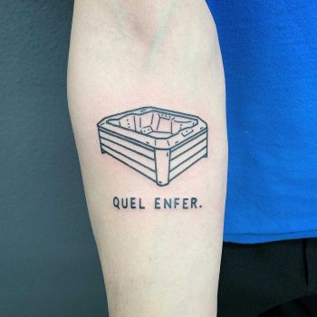 Quel enfer tattoo by @themagicrosa