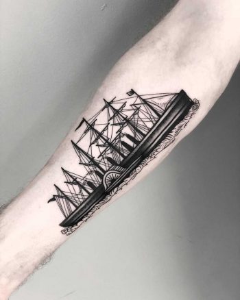 SS Californian tattoo by tattooist MAIC