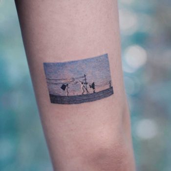 Scene from a Picnic 1996 by tattooist Saegeem