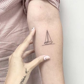 Singleline boat by Sara Kori