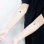 Two simple rectangles by tattooist Ida