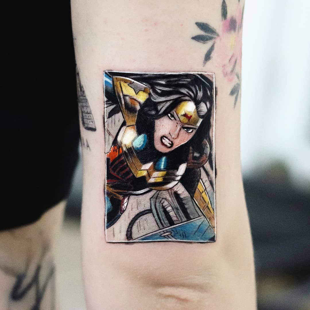 Wonder Woman tattoo by Hakan Adik