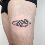 Adidas flip-flops by @themagicrosa
