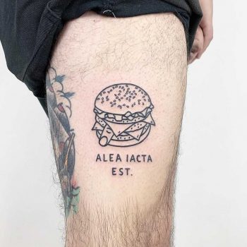 Alea iacta est tattoo by @themagicrosa