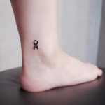 Awareness ribbon by @wittybutton_tattoo