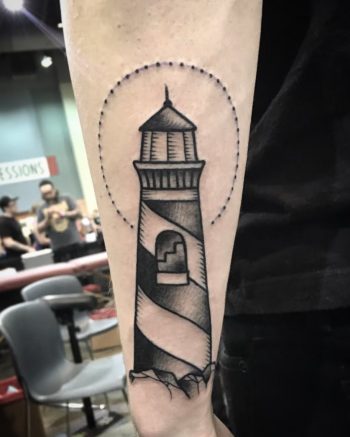 Black and grey lighthouse by @patcrump