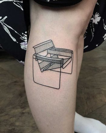 Breuer's Wassily Chair tattoo by @skrzyniarz_