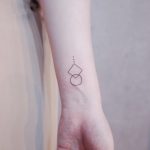 Circle and rectangle by @wittybutton_tattoo