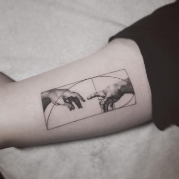 Creation of Adam by @coldgraytattoo