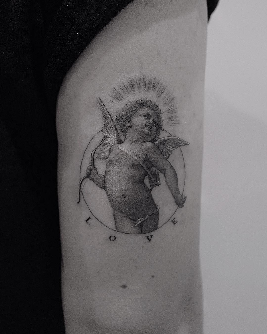 Demonic cherub tattooed by me, thanks for looking! : r/TattooDesigns