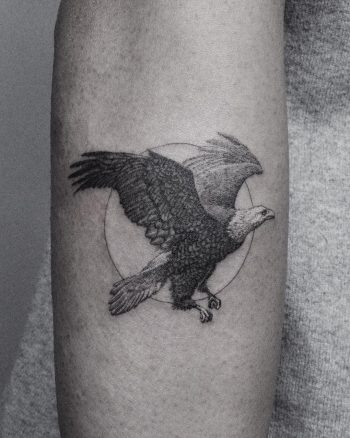 Eagle by @coldgraytattoo