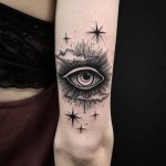 Eye in the clouds by @thomasetattoos