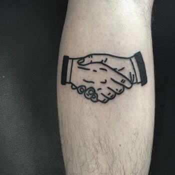 Firm handshake by @hanaroshinko