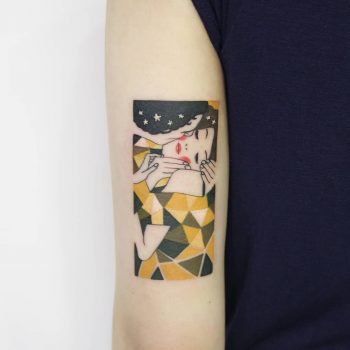 Klimt's Kiss by @polyc_sj