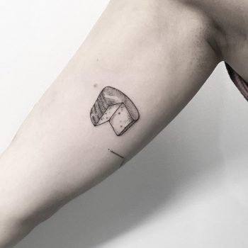 Manchego cheese by @mariafernandeztattoo