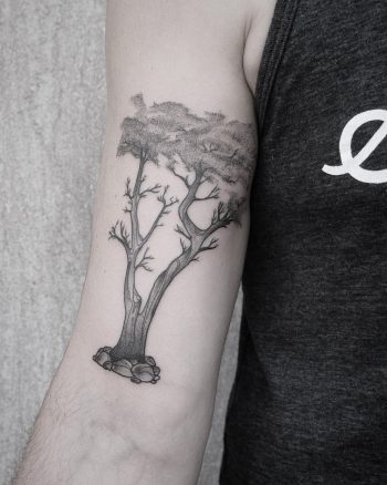 Monterey Cypress tattoo by @patcrump