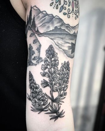 Tattoo uploaded by Toronto Luke Wasser • #delicate #floral #plant  #blackandgrey #blackandgreytattoo #lukewasser • Tattoodo