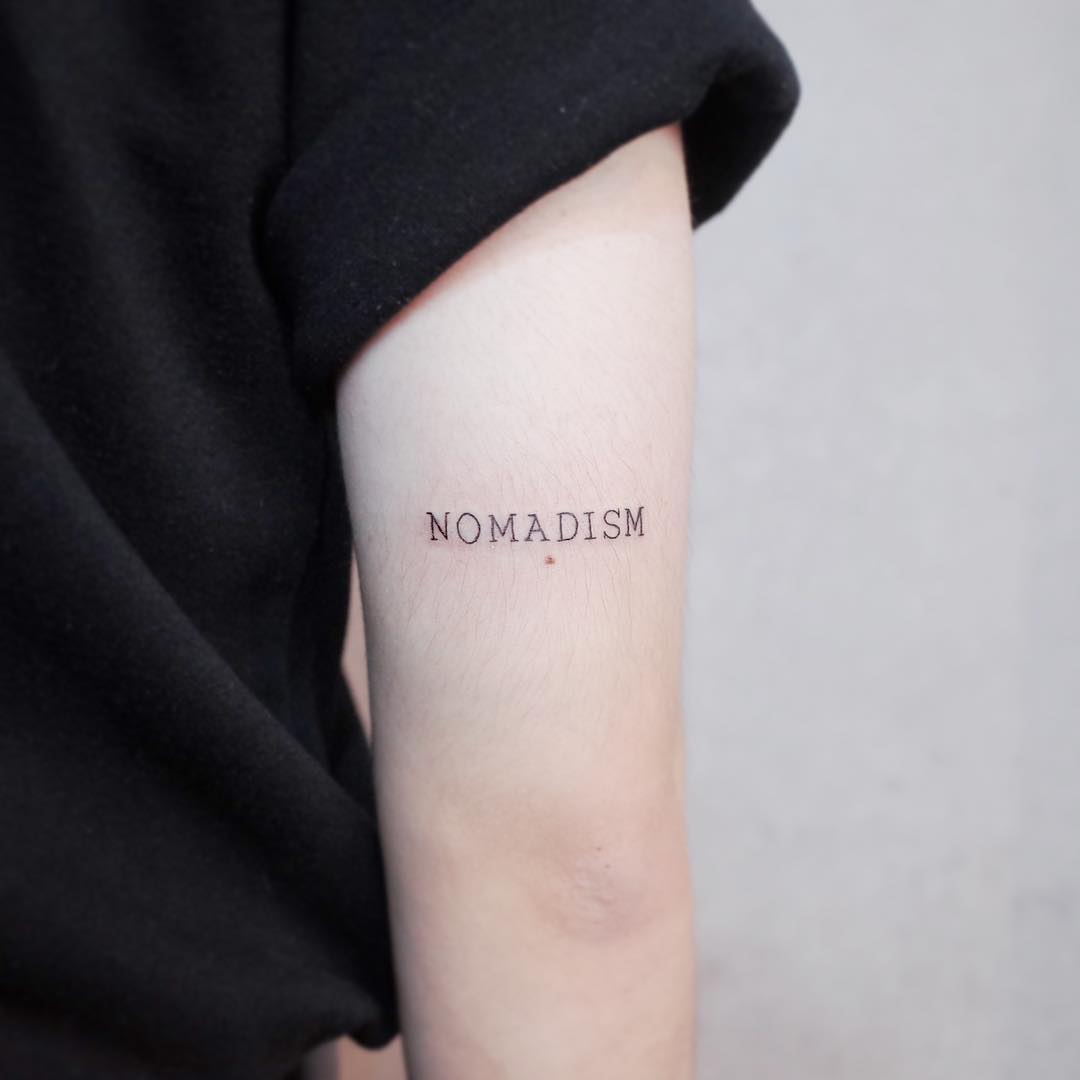 Nomadism tattoo by @wittybutton_tattoo