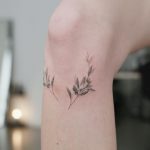 Olive branches by @tattooist_flower