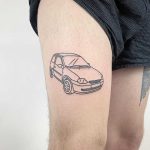Opel Corsa tattoo by @themagicrosa