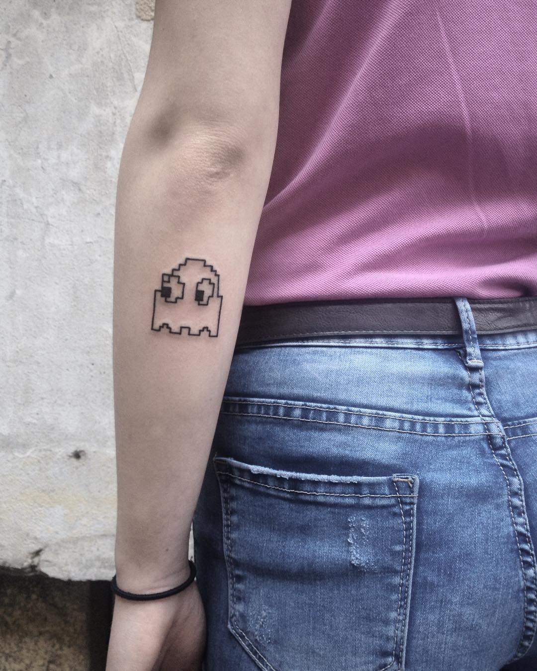 Pacman tattoo by @skrzyniarz_