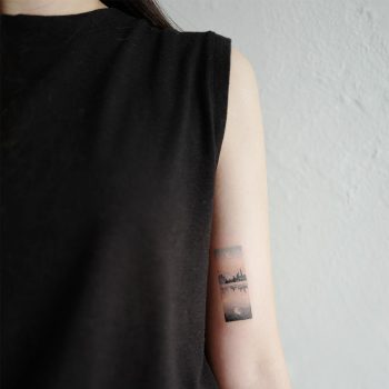 Quiet evening tattoo by @tattoo_a_piece