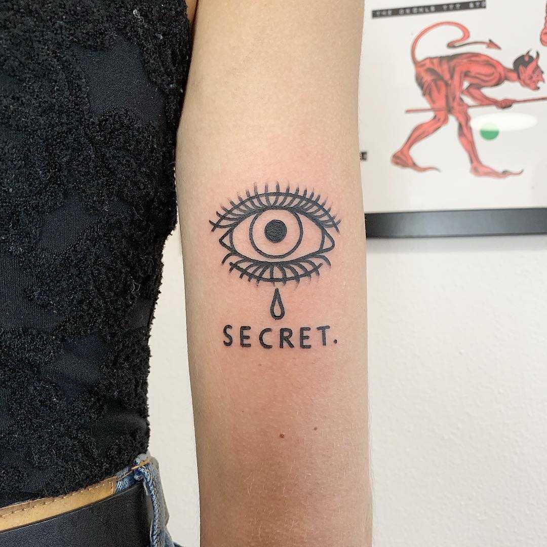 Secret tattoo by @themagicrosa