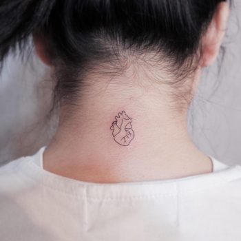 Small heart by @wittybutton_tattoo