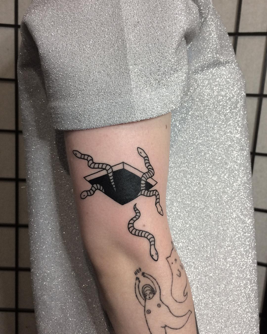 Tattoos by Olivia Harrison on Tumblr: little dipper and big dipper for two  sisters august 11 / 2015