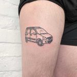 Suzuki wagon R tattoo by @themagicrosa