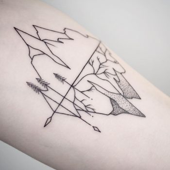 The Earth does not belong to us by @mariafernandeztattoo