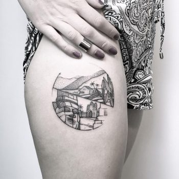 Vietnam, Cambodia tattoo by @mariafernandeztattoo