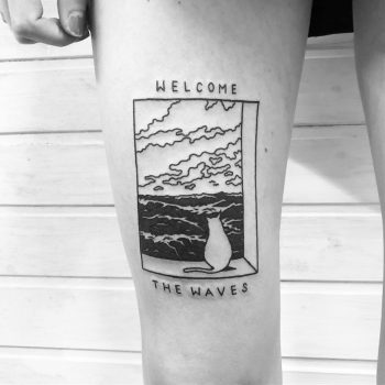 Welcome the waves by @alexbergertattoo