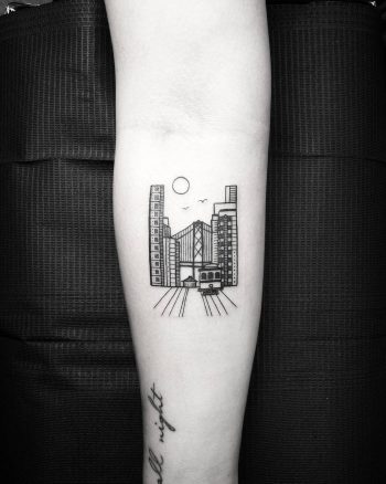 Cityscape by @thomasetattoos