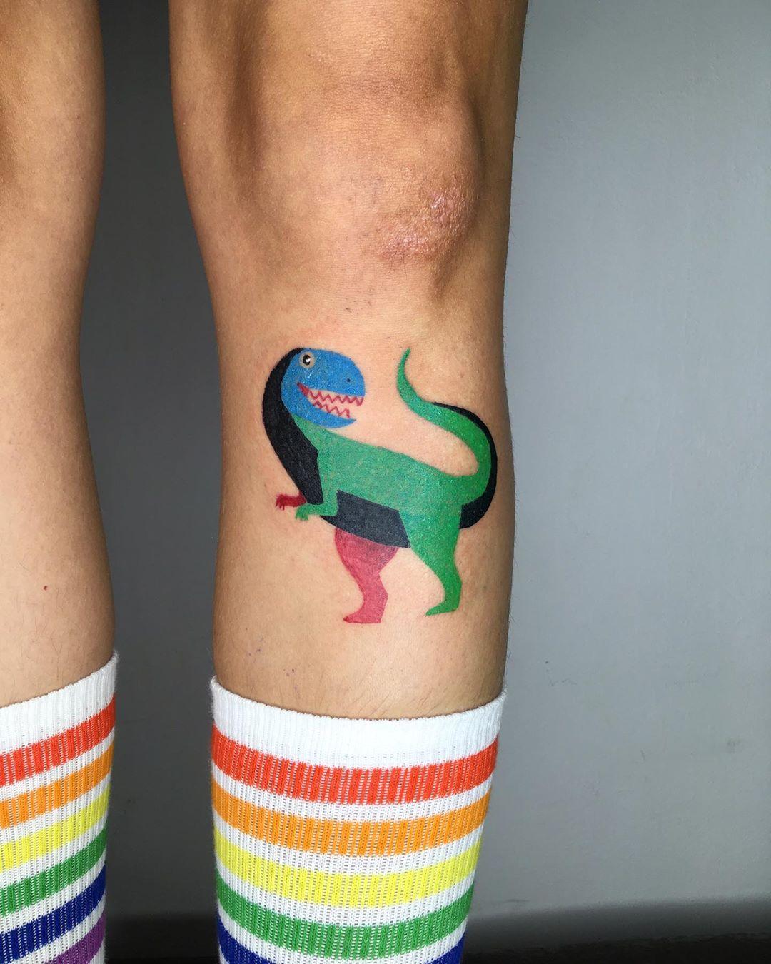 Colorful dino by @alexey_feism