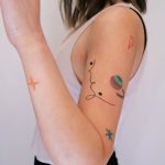 Colorful small tats by @takemymuse
